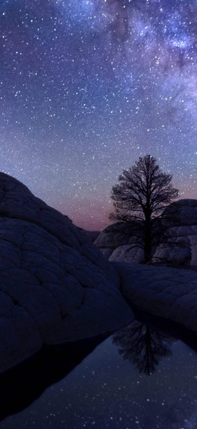Fond d'écran Milky Way Astro Photography sur iPhone