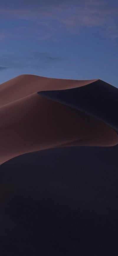 Fond d'écran iPhone Macos Mojave Evening Mode Stock