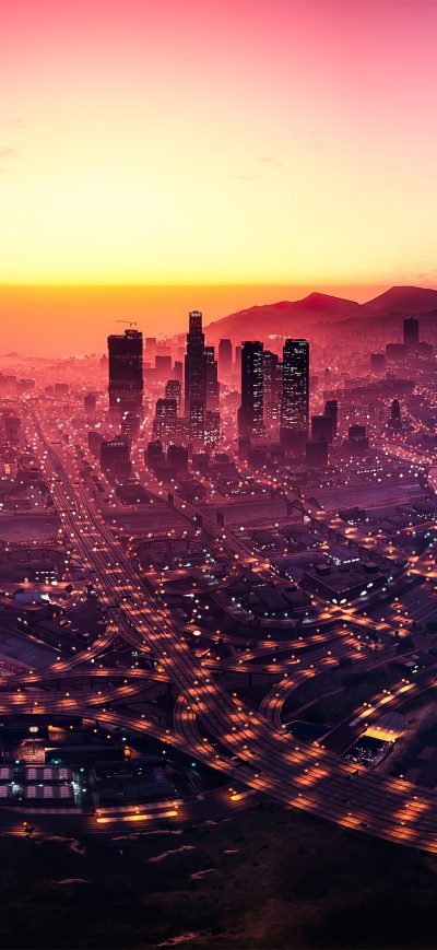 Fond d'écran iPhone Los Santos Gta V City View