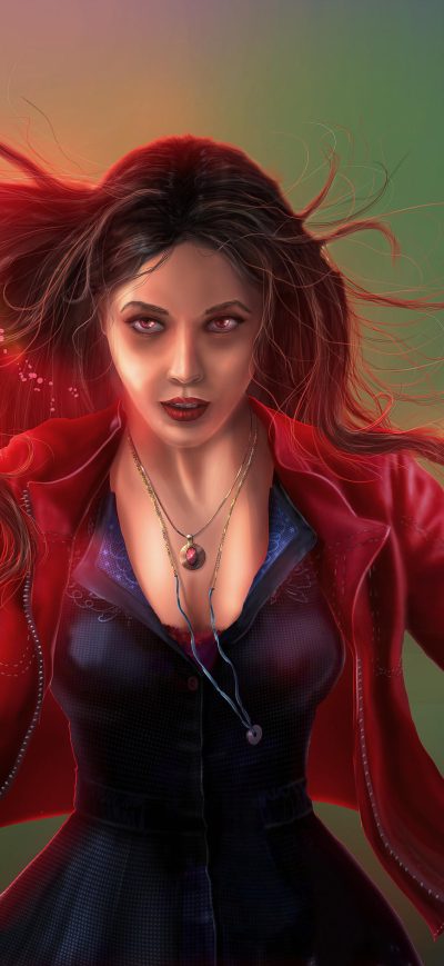 Fond d'écran iPhone Art Wanda Maximoff