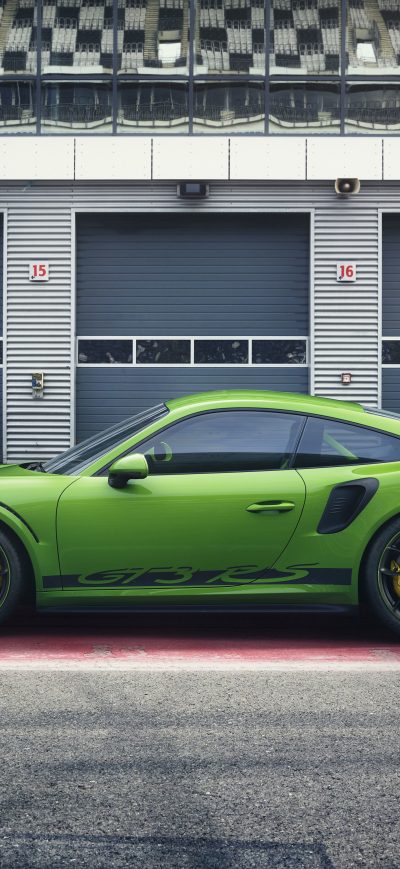 Fond d'écran iPhone Porsche 911 GT3 RS 2018 Side View