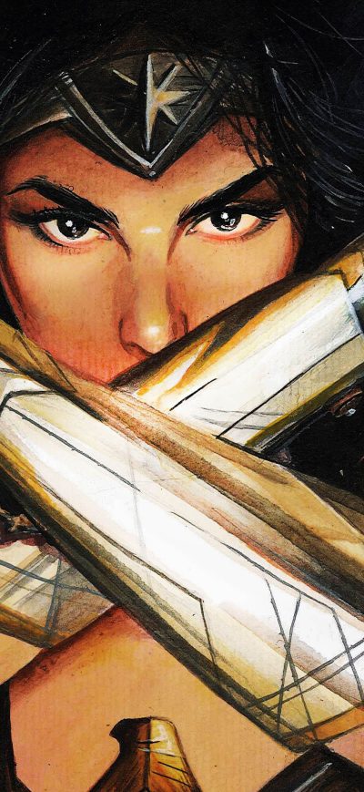 Fond d'écran iPhone Wonder Woman Sketch Art