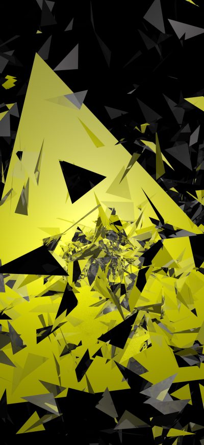 Fond d'écran iPhone Triangle Broken Glass Abstract 5k