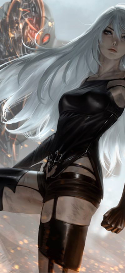 Fond d'écran NieR Automata YoRHa Type A No 2 sur iPhone