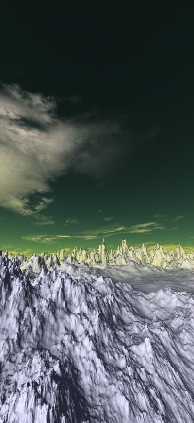 Fond d'écran iPhone 3d Snow Panaromic Mountains
