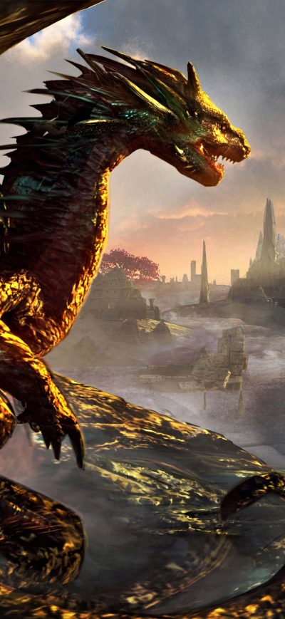 Fond d'écran iPhone Dawn Of Dragons Artwork 5k