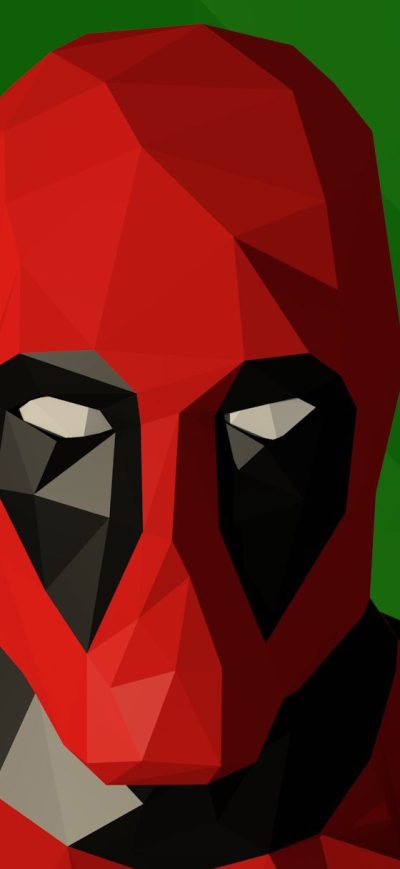 Fond d'écran iPhone Deadpool Low Poly Artwork