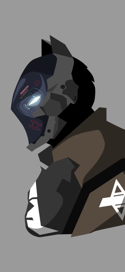 Fond d'écran iPhone Batman Arkham Knight Minimalism