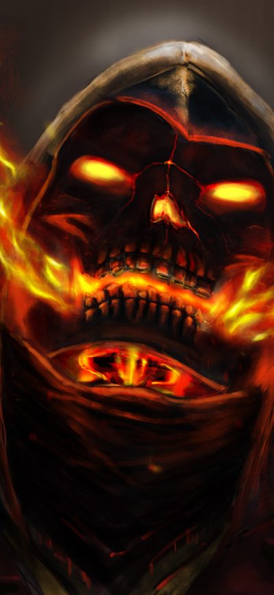 Fond d'écran iPhone Scorpion Mortal Kombat X
