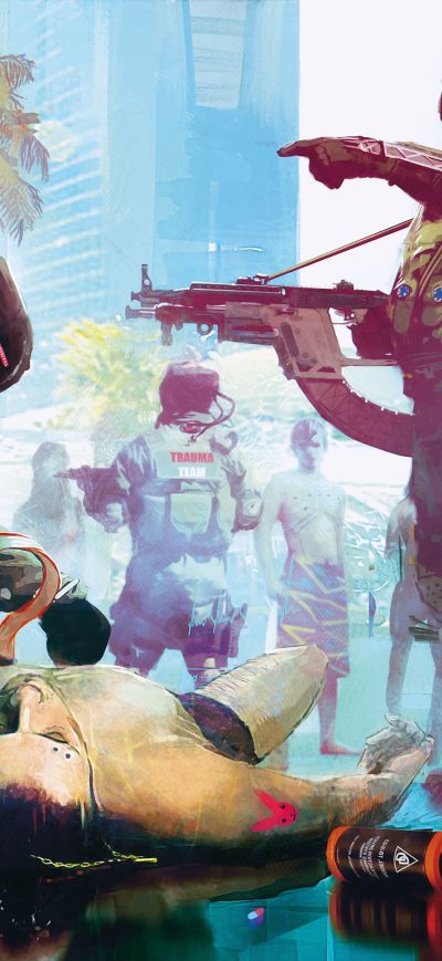 Fond d'écran iPhone Cyberpunk 2077 12k