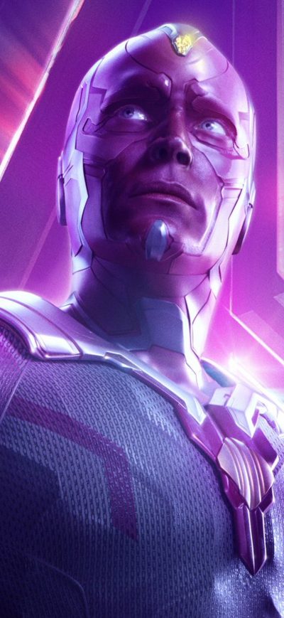 Fond d'écran iPhone Vision In Avengers Infinity War New Poster