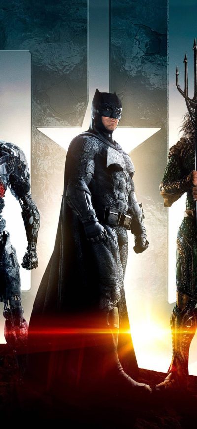 Fond d'écran iPhone Justice League Batman Aquaman Flash Cyborg Wonder Woman 4k
