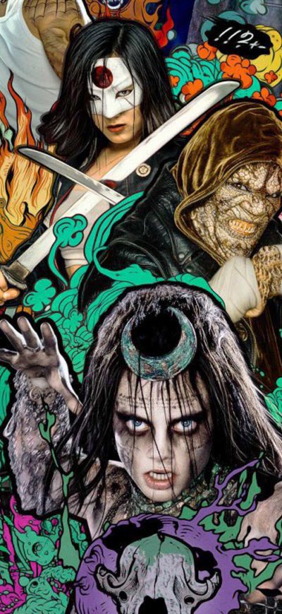 Fond d'écran Suicide Squad Poster 2 sur iPhone