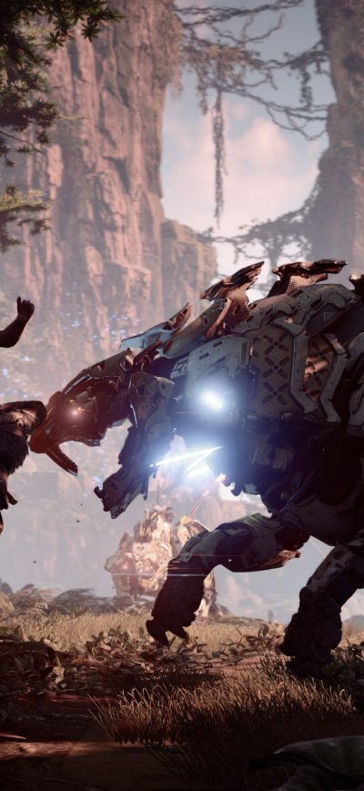Fond d'écran iPhone Horizon Zero Dawn Attack 4k