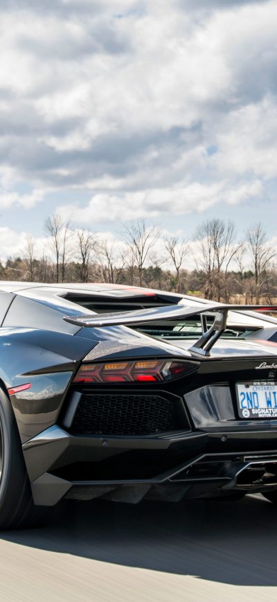 Fond d'écran Lamborghini Aventador SR Auto Kit 5K sur iPhone