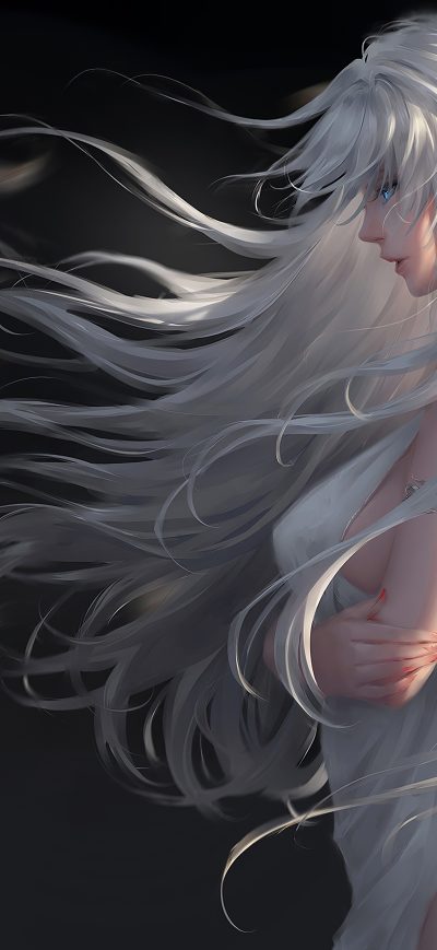 Fond d'écran White Angel 4k sur iPhone