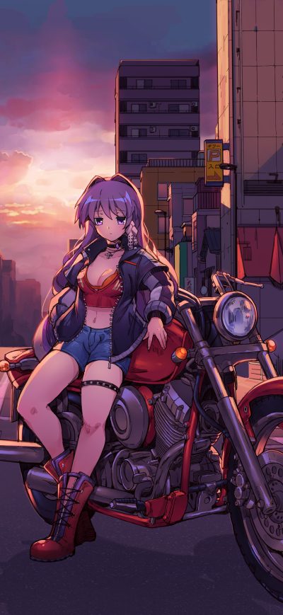 Fond d'écran iPhone Kyou Fujibayashi Clannad Anime 4k