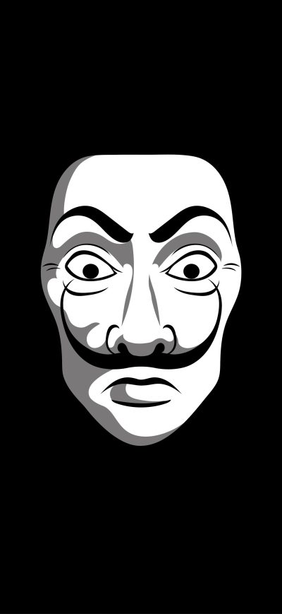 Fond d'écran iPhone Anonymus Black Dark Minimal 4k