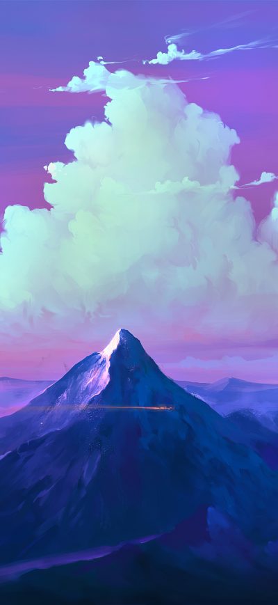 Fond d'écran iPhone Mountains Clouds Landscape 4k