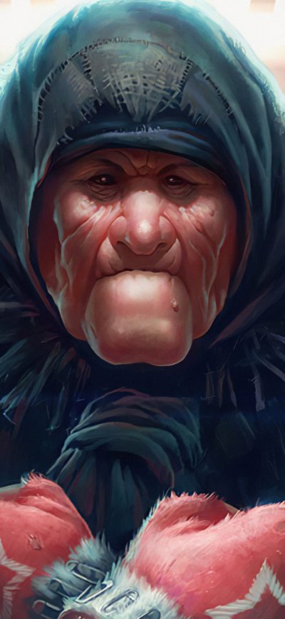 Fond d'écran iPhone Granny The Assasin 4k