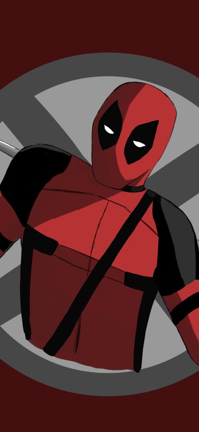 Fond d'écran iPhone Deadpool With Rod Artwork 4k