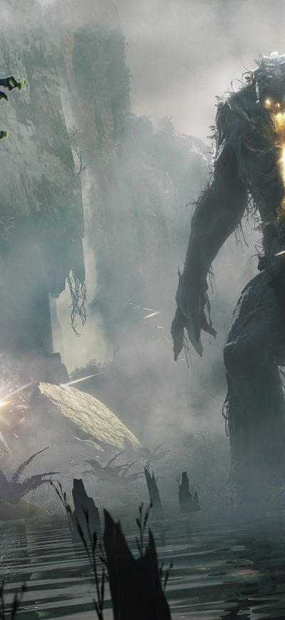 Fond d'écran iPhone Anthem Golem Concept Art 4k