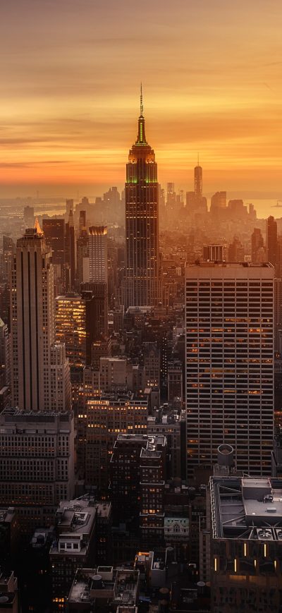 Fond d'écran New York City Evening Time sur iPhone