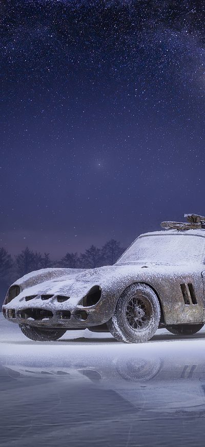 Fond d'écran iPhone Car Snow 4k