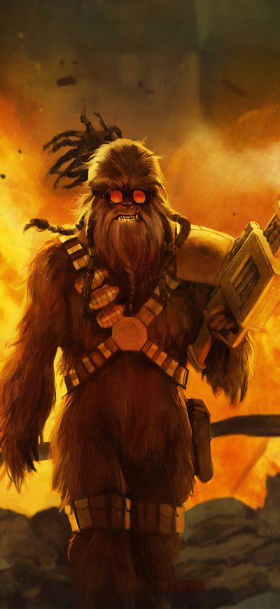 Fond d'écran iPhone Chewbacca 4k