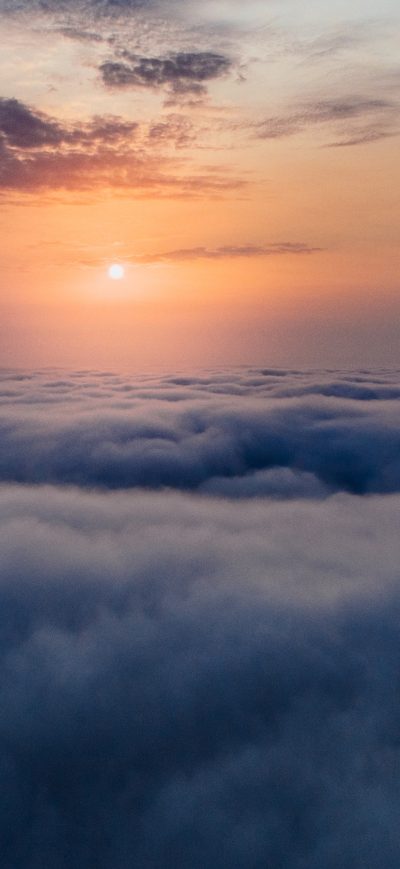 Fond d'écran iPhone Sea Of Clouds Aerial View 5k