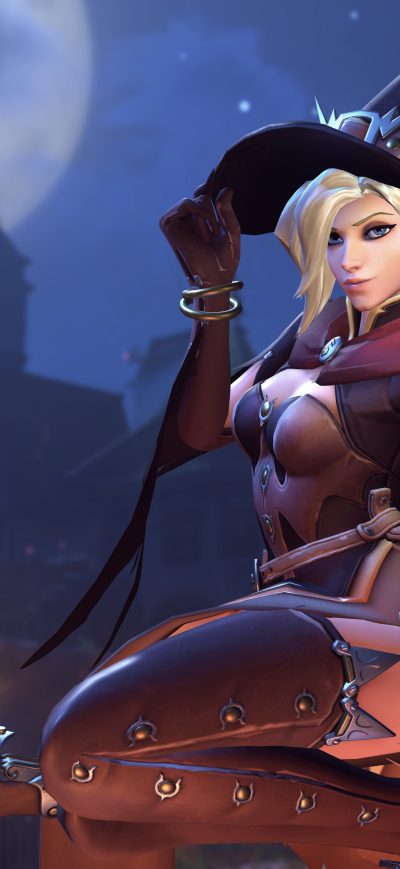 Fond d'écran iPhone Mercy Overwatch Halloween