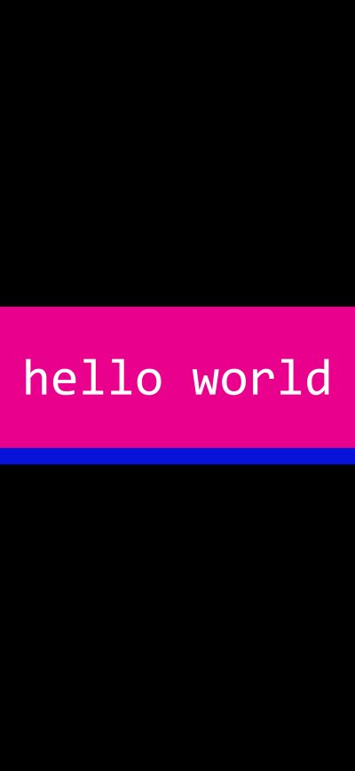 Fond d'écran iPhone Hello World Dark Oled 5k