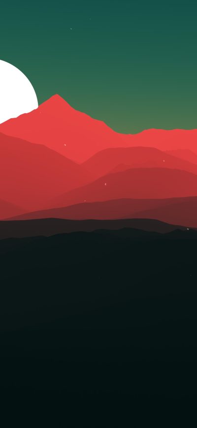 Fond d'écran Minimalist Landscape 4k sur iPhone