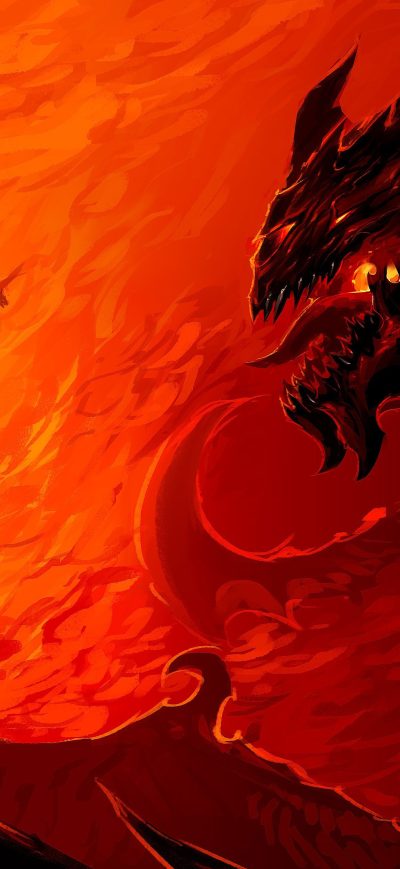Fond d'écran iPhone Artwork Dragon Fire