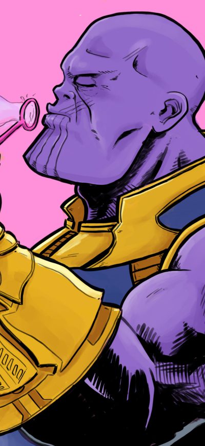 Fond d'écran iPhone Thanos Blowing Bubbles