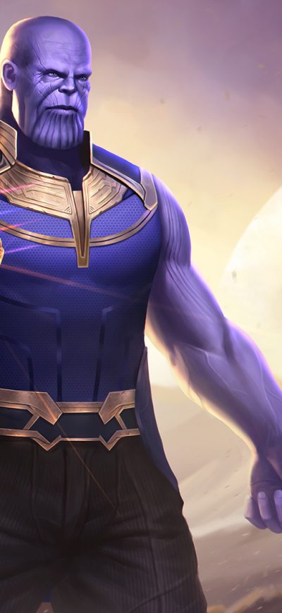 Fond d'écran iPhone Thanos Infinity Gauntlet Artwork