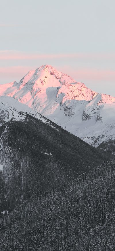 Fond d'écran iPhone Snow Capped Mountains 4k