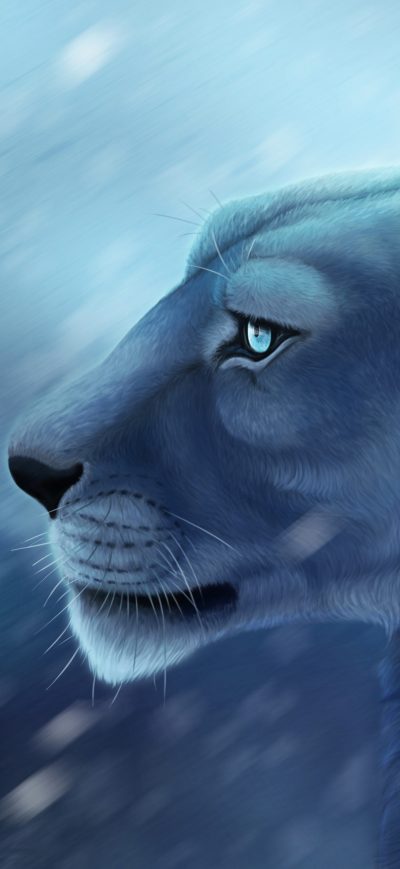Fond d'écran iPhone Lion 4k Artwork