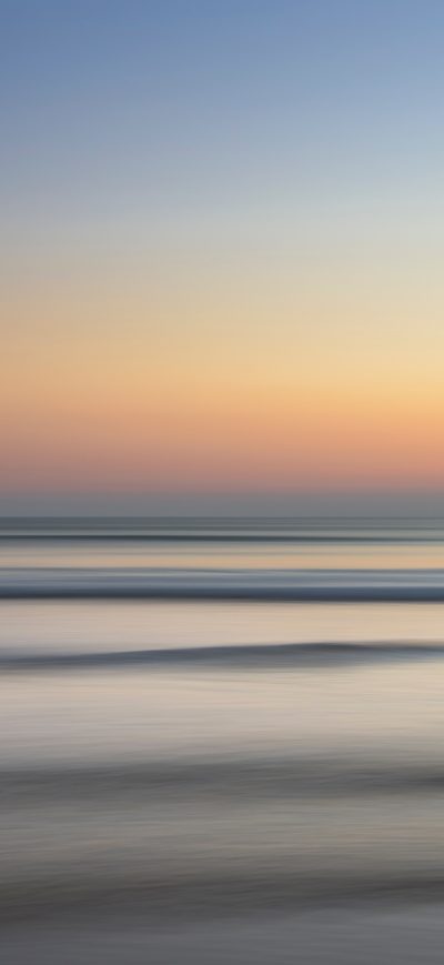 Fond d'écran iPhone Ocean Horizon Sunset Wave Minimalism