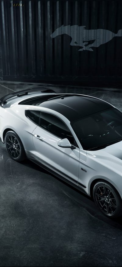 Fond d'écran Grey Ford Mustang sur iPhone