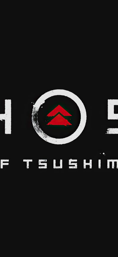Fond d'écran iPhone Ghost Of Tsushima Logo 4k
