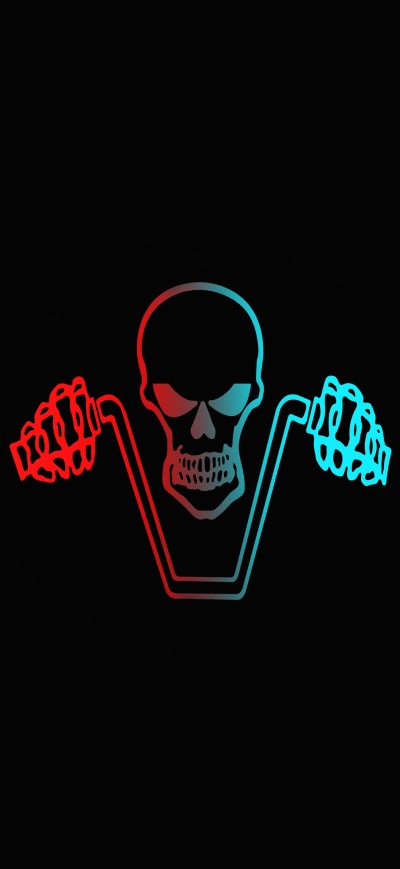 Fond d'écran iPhone Ghost Rider Dark Minimalist 4k