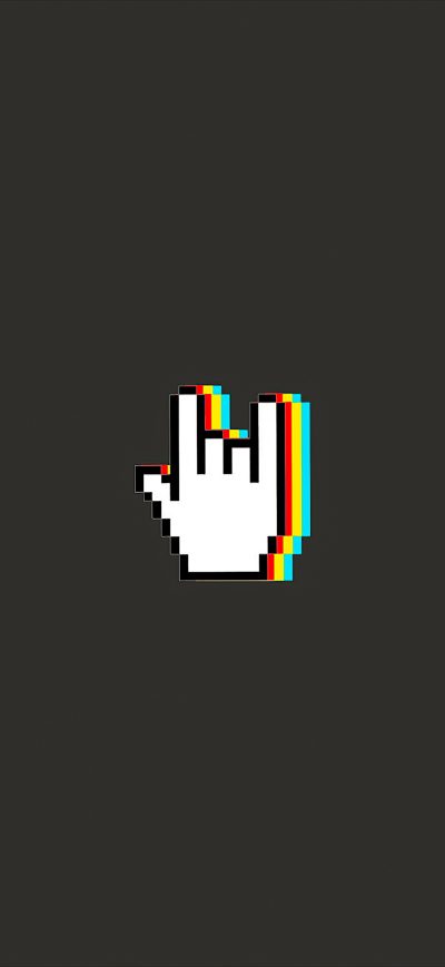 Fond d'écran Hand Gesture Minimal Art 4k sur iPhone