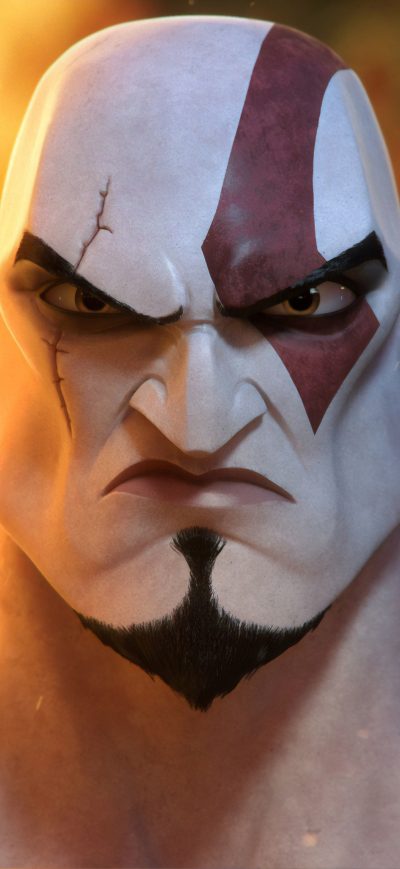 Fond d'écran iPhone Kratos Angry 4k