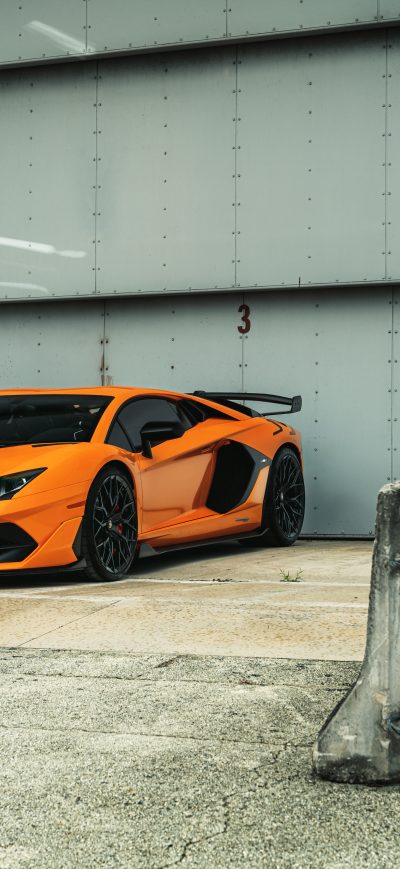 Fond d'écran iPhone Lamborghini SVJ 8k