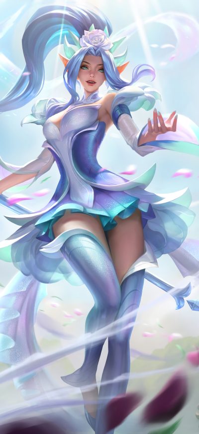 Fond d'écran iPhone Janna League Of Legends 8k