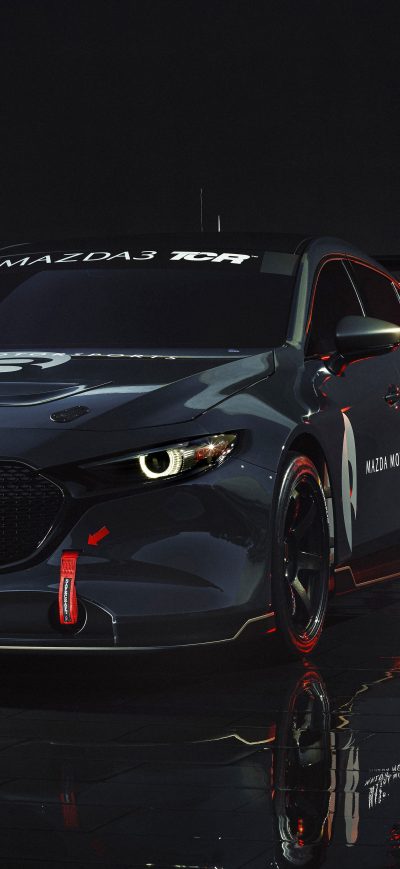 Fond d'écran iPhone Mazda3 TCR 2020 8k