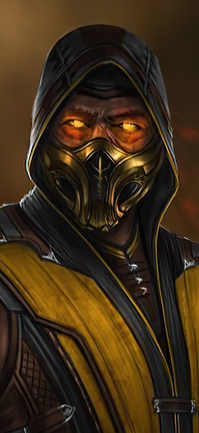 Fond d'écran iPhone Hiroyuki Sanada As Scorpion From MortalKombat Movie