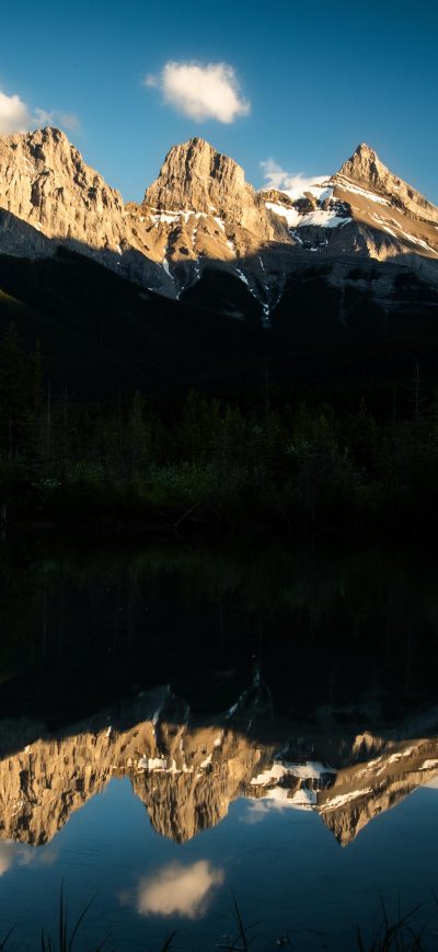 Fond d'écran iPhone The Three Sister Alberta 5k