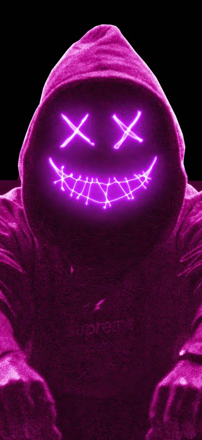 Fond d'écran iPhone Neon Glowing Guy